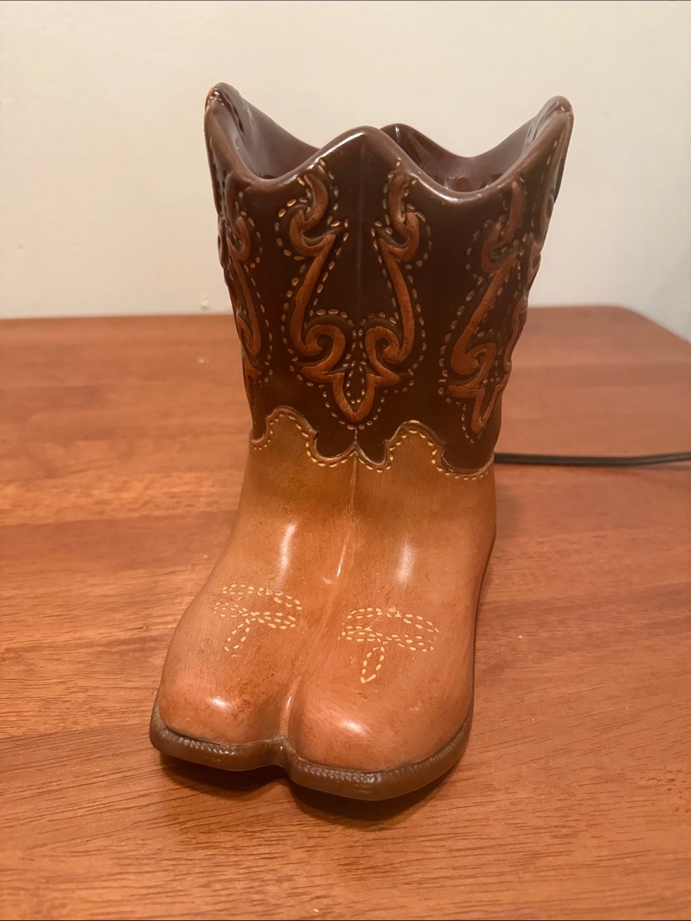 Scentsy cowboy boot wax warmer